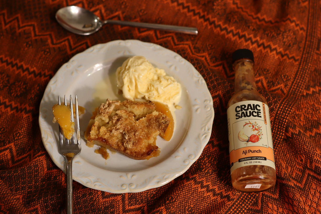 Aji Peach Cobbler à la Mode